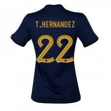 Frankrike Theo Hernandez #22 Hemmatröja Dam VM 2022 Korta ärmar